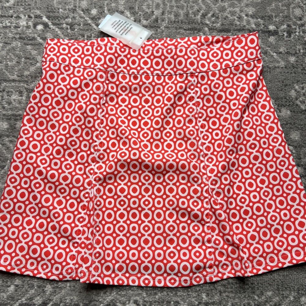 RipSkirt Hawaii NWT Dot Red Mini Wrap Skirt Small Beach Vacation Tropical Adjust - Picture 8 of 8